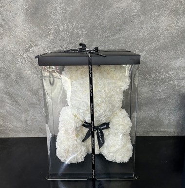 Rose Bear White Large